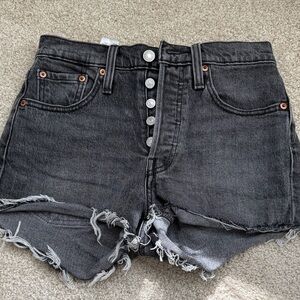 Levi's Charcoal Jean Shorts